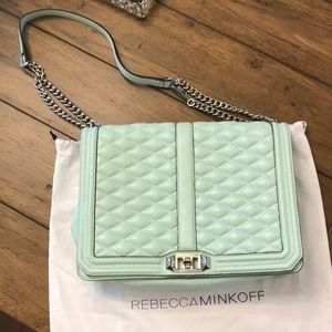 Rebecca Minkoff mint/seafoam shoulder bag